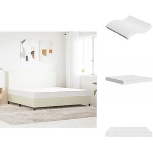 vidaXL Binnenveringmatras - Binnenveringmatrassen - Tweepersoonsmatras - Tweepersoons Matras - Binnenveringmatras middelhard 180x200 cm