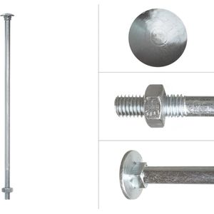 Wovar Slotbouten Verzinkt M10 x 300 mm | 25 stuks