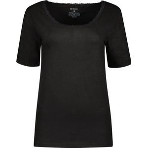 Gino Santi Dames Thermo Shirt lace Zwart | Maat M