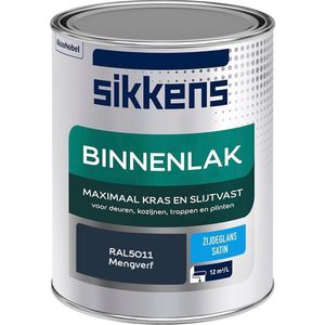 Sikkens Binnenlak - Verf - Zijdeglans - Mengkleur - RAL5011 - 1L