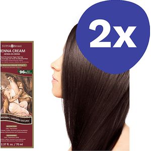 Surya Brasil Henna Cream Dark Brown (2x 70ml)