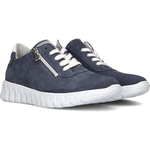 Waldläufer Dames Lage sneakers 916001 Nub Blauw - Maat 42