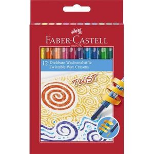 Faber-Castell waskrijt - draaibaar - 12 stuks - FC-120003