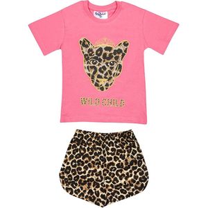 Fun2Wear - Wild Child Shortama Teen | Roze - Katoen - Maat Pink