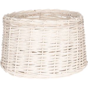 Lampenkap Ø 45*27 cm / E27 Wit Rotan Rond Rieten Lampenkap