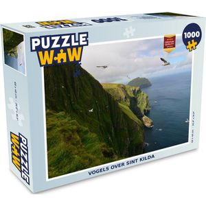 Puzzel Vogels over Sint Kilda - Legpuzzel - Puzzel 1000 stukjes volwassenen