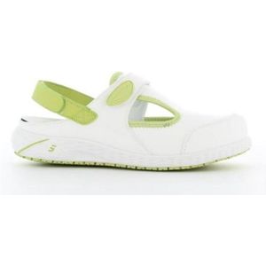 Safety Jogger Oxypas Carly Sandaal/Klomp OB SRC-ESD-AS Lichtgroen – Maat 37