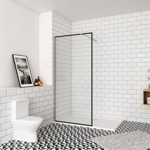 8 mm NANO glazen inloopdouche 140x200 cm (verstelbaar van 1380-1400 mm) + N:90cm Stabilisatiestang