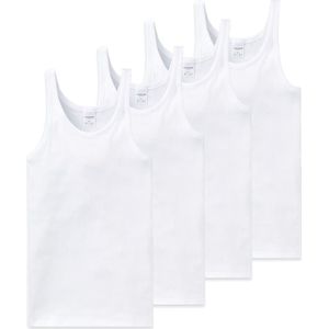 SCHIESSER Cotton Essentials Feinripp singlets (2-pack) - wit - Maat: XXL