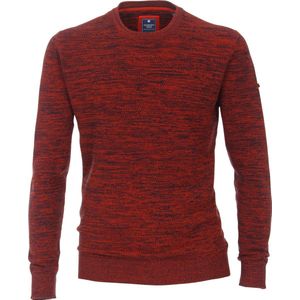 Redmond heren trui katoen - O-hals - rood (middeldik) - Maat: L