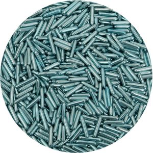 BrandNewCake® Sugar Rods Metallic Blauw 80gr - Suikerstaafjes - Sprinkles Taartdecoratie