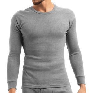 Heat Booster - Thermoshirt heren - met fleece gevoerd - Grijs - XL