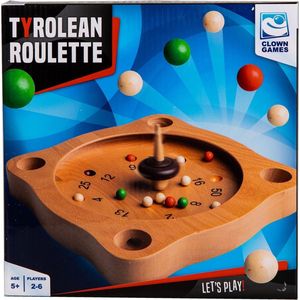 Clown Games Tiroler Roulette van Hout - Bordspel voor 2-6 spelers vanaf 5 jaar