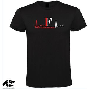 Klere-Zooi - Hart voor Rotterdam - Heren T-Shirt - 4XL