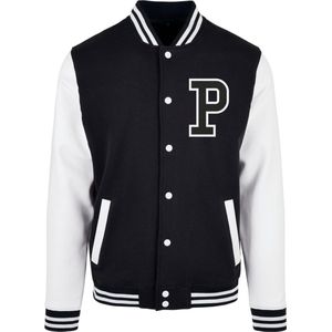 Mister Tee - Pray College jacket - L - Zwart/Wit