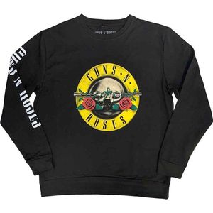 Guns N' Roses - Classic Logo Sweater/trui - M - Zwart