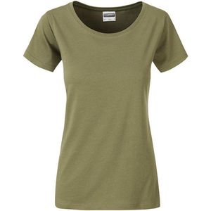 James and Nicholson Dames/dames Basic Organic Katoenen T-Shirt (Khaki)