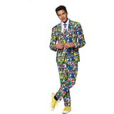 OppoSuits Super Mario™ - Carnaval Heren Kostuum - Nintendo - Gekleurd - Maat EU 56