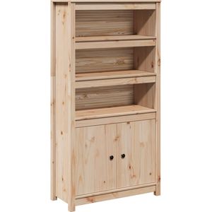 vidaXL Hoge kast 80x35x154 cm massief grenenhout