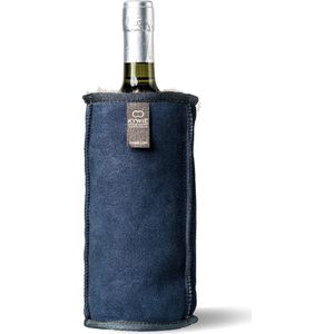 KYWIE Wijnkoeler van 100% natuurlijk schapenvacht - kleur: Blauw
