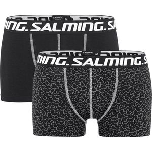 De beste boxershorts- Salming- boxershort- maat S- 2 stuks- steel- zwart/grijs