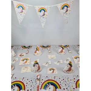 verjaardag versiering Kinderfeestje - Pakket voor verjaardagsfeestje meisjes - Thema Unicorn