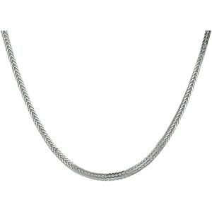 Vossestaart 2,5 Mm Zilver Gerhodineerd