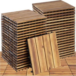 Tegelsset - 40 Delige - Hout - Mozaïekdesign