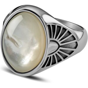Waykins - Heren - Roestvrij Staal Ringen - Beige
