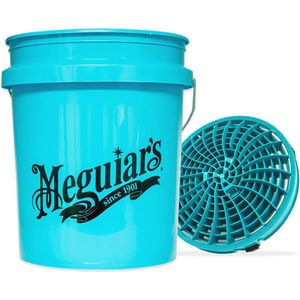 Autowasemmer 19 liter met Dirt Lock inzetstuk voor krasvrije handwas - Turquoise