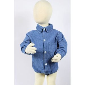 Babykleding - Spijkerbody - Unisex - Body Maat 80 - Romper Jongen - Romper - Baby Kleding - Body