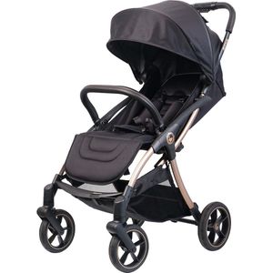 Avova Wandelwagen - Compacte lichtgewicht & Autofolding Buggy - City Ranger - Zwart-Goud (geschikt van 0-22kg)