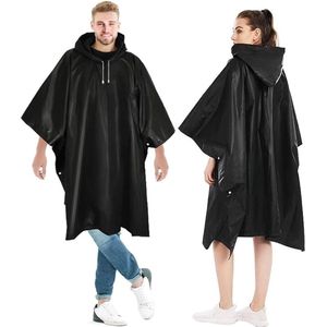 Regenponcho voor heren en dames, waterdicht, 2 stuks, transparant, regenponcho, regenaccessoires voor regenkleding, regencape regenjas, waterdicht, voor wandelen, fietsen, kamperen en reizen, blauw, grijs