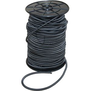 Loadlok elastisch rubberkoord - 12 meter - zwart (Per rol)