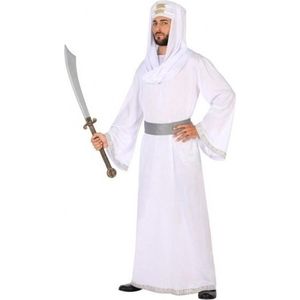 1001 nacht Arabier verkleedpak/kostuum voor heren wit - carnavalskleding - voordelig geprijsd M/L