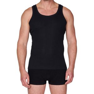 HL-tricot heren onderhemd zwart - 100% Katoen - M