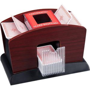 Kaartenschudmachine - Voor 4 decks - Automatische Kaartenschudder - Schudmachine voor Poker, Blackjack, Speelkaarten - Kaartmixer