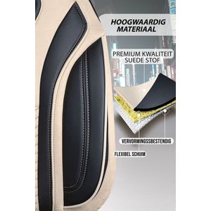 AUTOSTOELHOES-BEDRIJFSWAGEN 1+1 ZITS-DUCATO,JUMPER,BOXER,TRANSIT-BEIGE.