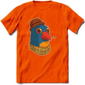 Opa papegaai T-Shirt Grappig | Dieren vogel Kleding Kado Heren / Dames | Animal Skateboard Cadeau shirt - Oranje - 3XL