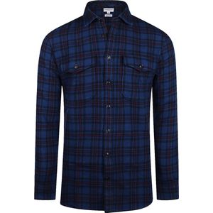 McGregor Overshirt Tartan Ruit Donkerblauw - Maat L - Heren