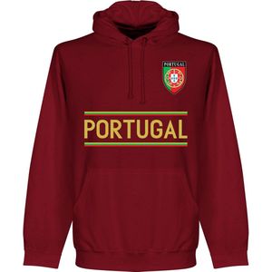 Portugal Team Hoodie - Bordeaux Rood - S