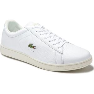 Lacoste Carnaby Evo 2 SMA Heren Sneakers - White/Black - Maat 46