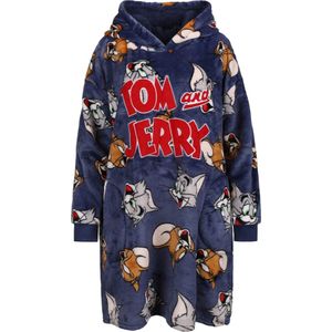 Tom en Jerry damessweater/deken marineblauwe deken met capuchon Snuddie / XS-S