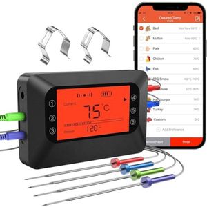 Vleesthermometer Bluetooth - Vleesthermometer Digitaal - Vleesthermometer Oven - Vleesthermometer met App