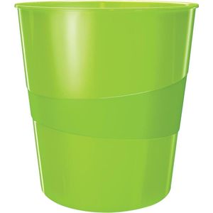 Leitz WOW Papiermand, 15 liter, Groen