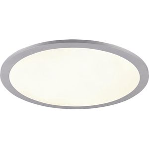 LED Plafondlamp - Plafondverlichting - Torna Tiberon - 20W - Natuurlijk Wit 4000K - Rond - Mat Titaan - Kunststof