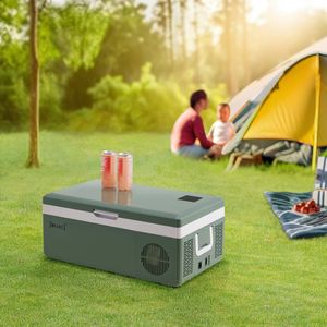 Auto koelbox Arnesano elektrisch legergroen 60x34,5x26 cm 15 L in.tec