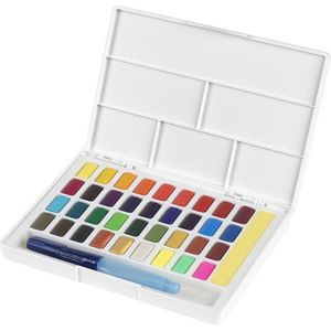 Faber-Castell waterverf - boxs met napjes - afneembaar palet - 36 kleuren - FC-169736