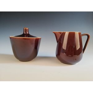 Villeroy & Boch - Melkkan - Suikerpot - CADEAU tip - Vintage - Bruin - Porselein