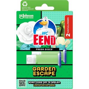 5x WC Eend Fresh Discs Duo Navulling Garden Escape 72 ml